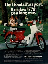 1982 HONDA Passport Motor Bike Moped Motorbike Vintage Print Ad