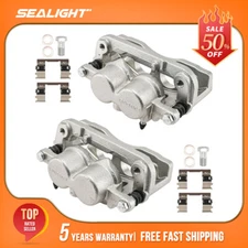 Front Brake Calipers w/Brackets for Chevy GMC Silverado Sierra 1500 Cadillac XTS