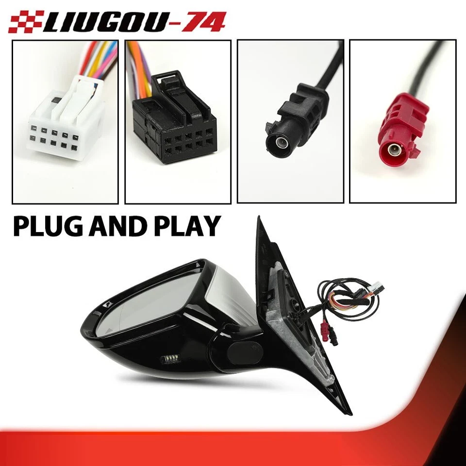 Fit For Mercedes Benz E class E300 Left White 2016-2020 Car Driver Side Mirror - Изображение 4 из 4