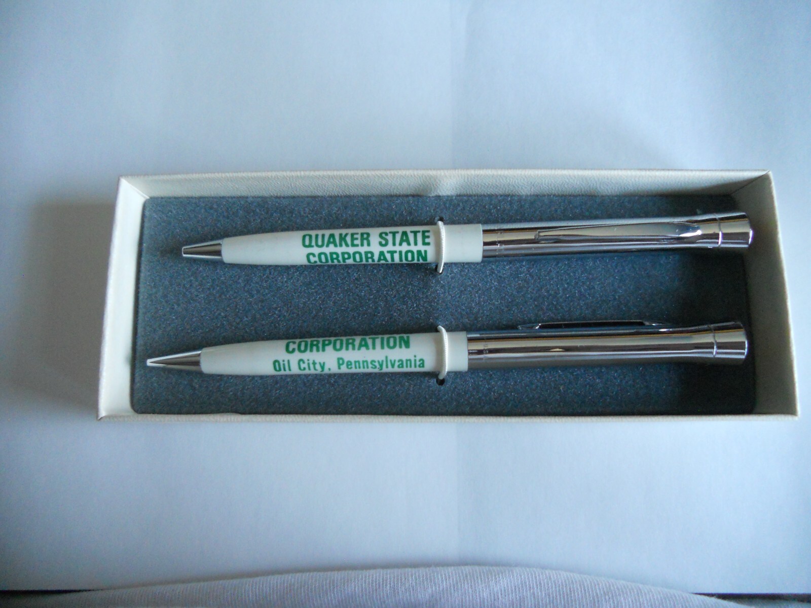 Quaker State Oil/Gas Garland Ink Pen/Pencil Set eBay