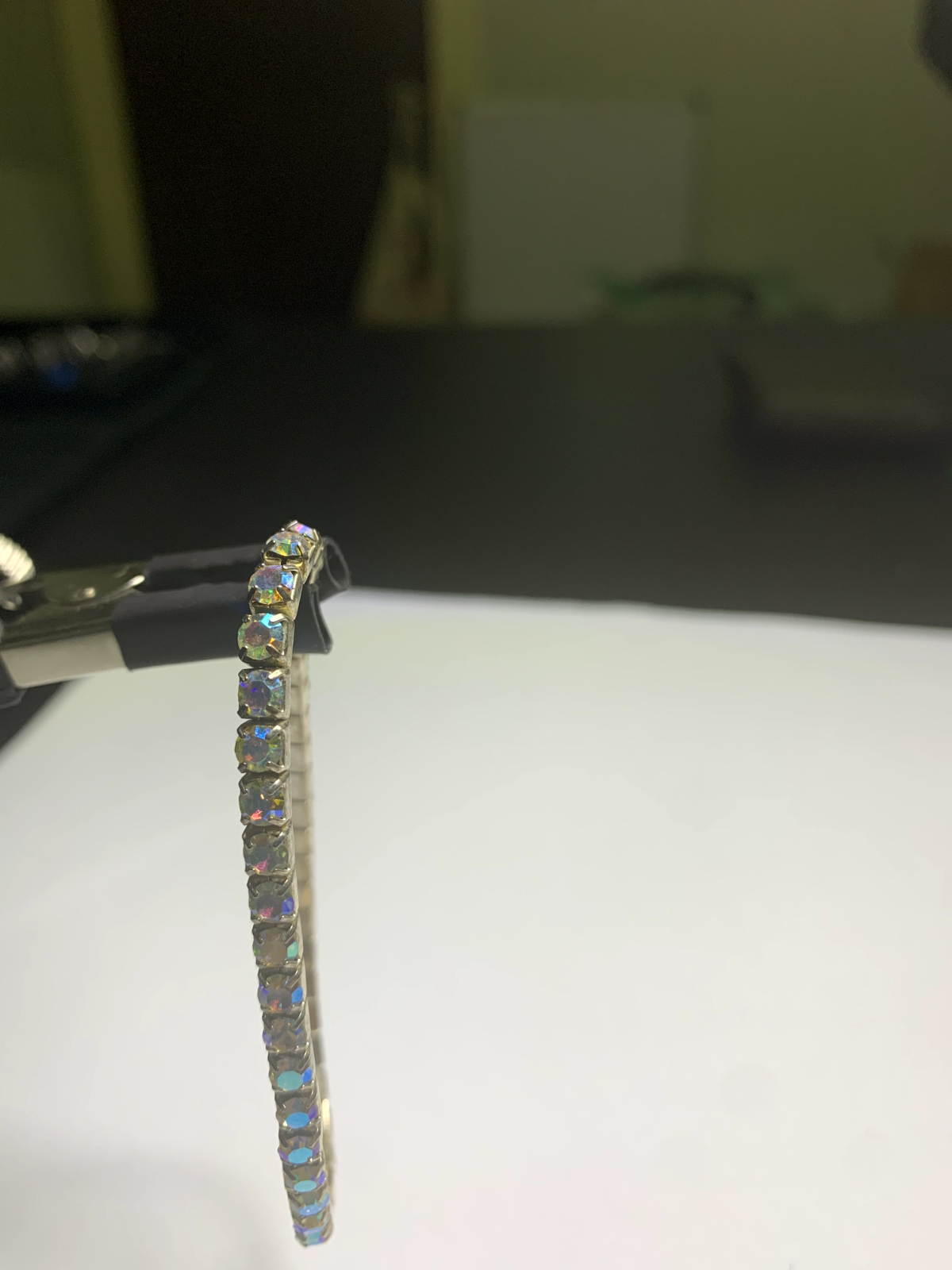 Faux diamond tennis bracelet eBay