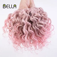 Deep Wave Hair Extension Twist Crochet Hair Afro Curls 10 Inch 2Pcs BraidingHair