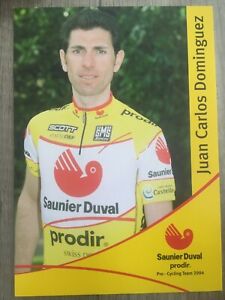 Cycling ciclismo card juan  carlos  dominguez team saunier 