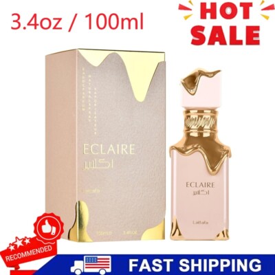 Lattafa Eclaire Eau de Parfum Spray for Women, 3.4 Ounce