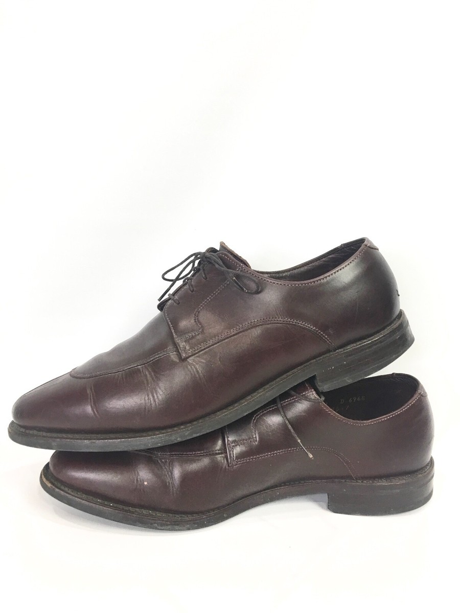 Allen Edmonds Mens 11 Oxford Belmont Brown Leather Split Toe  display picture 1