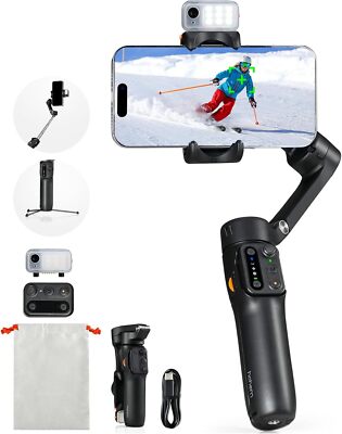 Hohem iSteady X3 3-Axis Gimbal Stabilizer AI-Magnetic Light iPhone