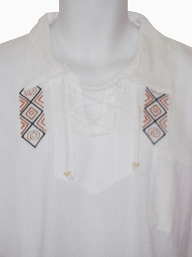 LOTE AL POR MAYOR DE 10 CAMISAS CÓMODAS BORDADAS 100% ALGODÓN 3,5V - Imagen 2 de 5