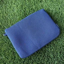 Dagne Dover Pouch Mini Small Mesh Dark Blue Travel Bag Makeup Clutch
