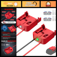 2-Pack Battery Adapter for Milwaukee 18V Batteries - Power Tool Accessory