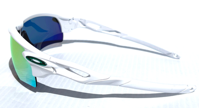 NEW Oakley RADARLOCK Shiny White POLARIZED Galaxy Ruby Lens