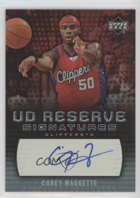 Corey Maggette #RA-CM 2006-07 UD Reserve Basketball Signatures
