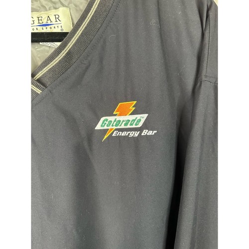 Vintage Gear For Sports Black V Neck Long Sleeve "Gaterade" Windbreaker Size L - Bild 3 von 7