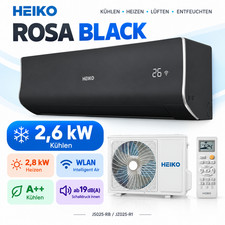 Split Klimaanlage 9000BTU Heiko Klimagerät Klima WLAN R32 2,6kW Splitgerät …