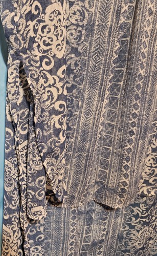 knox rose tunica smanicata blu più lunga nella schiena trasparente leggera XL donna - Foto 4 di 5