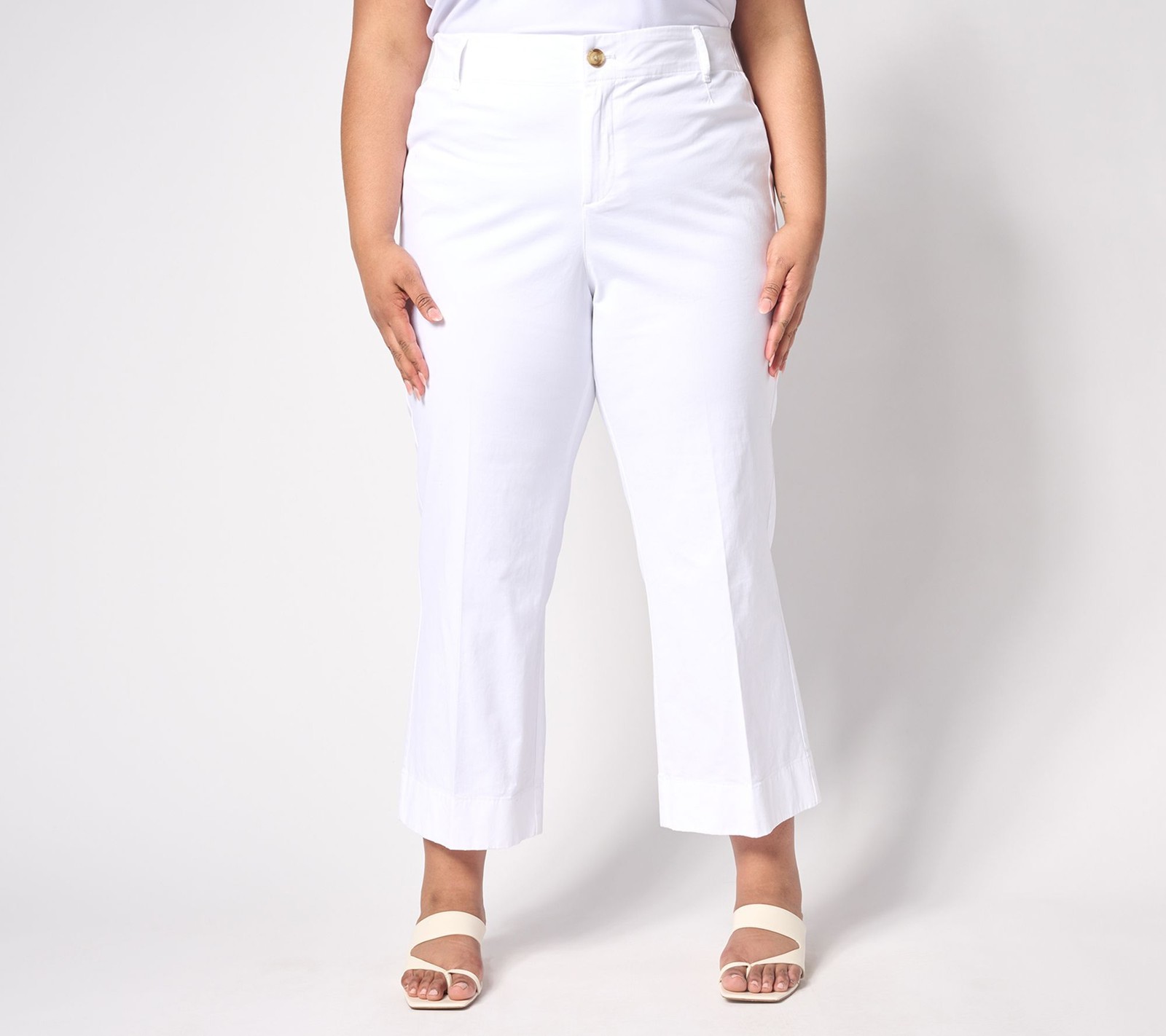 Joan Rivers Classics Collection Women's Petite Pants PM Signature White A636007