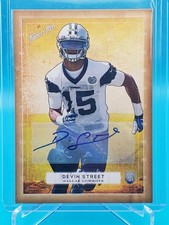 Topps Turkey Red Devin Street Rookie Autograph #81 Dallas Cowboys Football Card. rookie card picture
