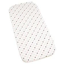 Carters Super Soft Printed Changing Pad Cover 100 Polyester - Pink/Green Dot