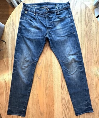 G-Star RAW D-Staq 3D Slim Denim Men Size 32 Blue 5-Pocket Pants / Jeans