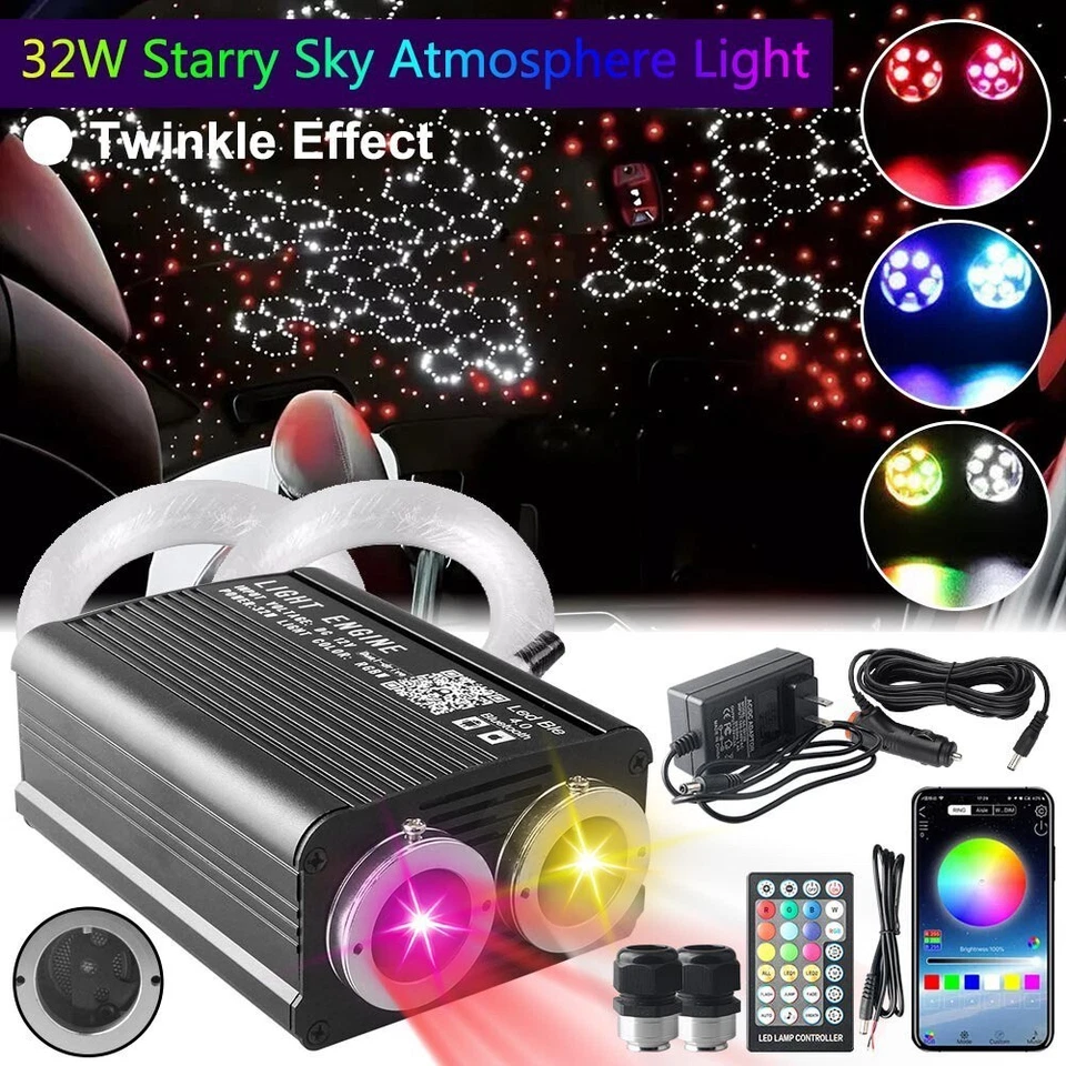 Car Fibre Optic Decorative Twinkle Meteor LED Starry Sky Look Fibre Optic Lamp - Image 4 of 4