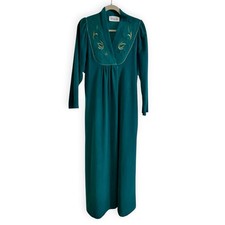 Vintage Vanity Fair Velour Pink House Coat Robe Sz 10 Barbiecore Lace Zip