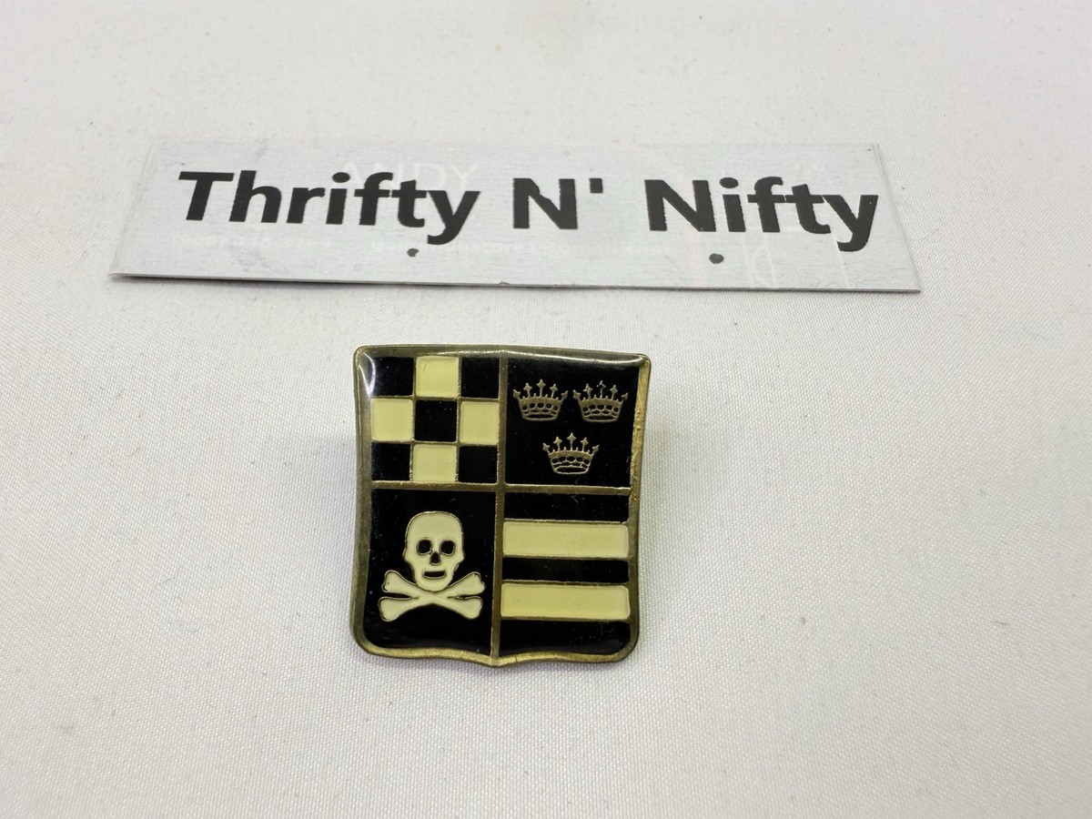 小物 Ralph Lauren Rugby / necktie pin Vintage Rugby Ralph Lauren Pin Brooch Crest Checkered Crown
