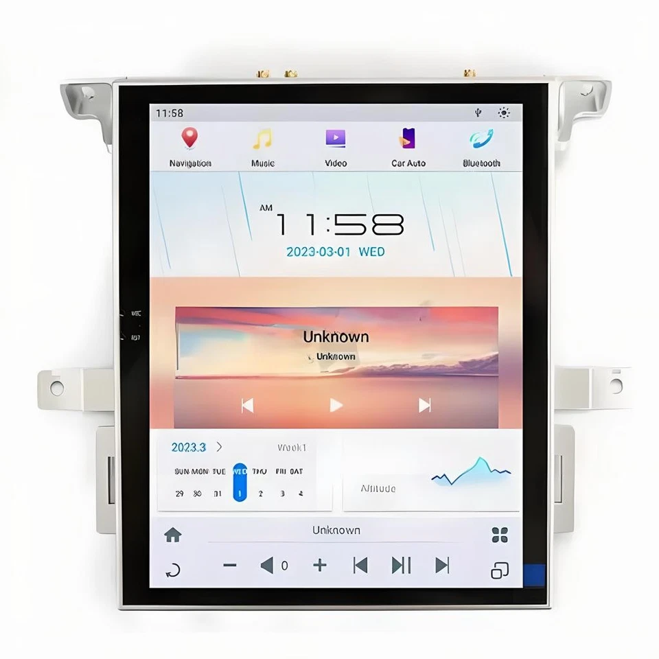 Radio pantalla estilo Tesla Android 13.0 para Land Rover Range Rover Sport 2009-2013 Foto 2 de 4