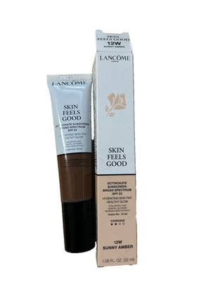 Lancome Skin Feels Good Hydrating Skin Tint 12W SUNNY AMBER Foundation