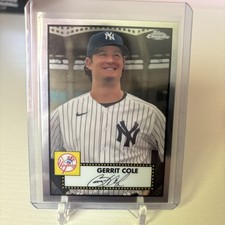 GERRIT COLE 2021 TOPPS CHROME PLATINUM ANNIV. #169 BASE CARD / NEW YORK YANKEES