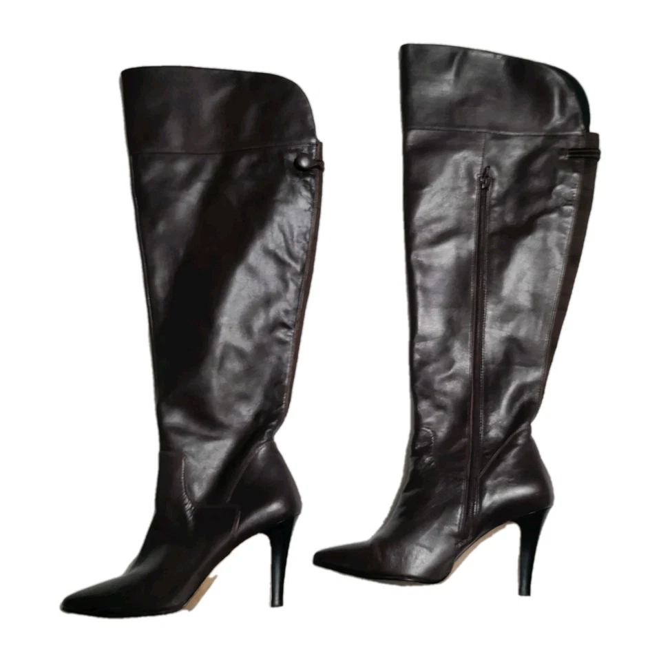 De Colección ROS HOMMERSON Alto Cuero Marrón Sobre la Rodilla BOTAS OTK Mujer 9W Foto 2 de 4