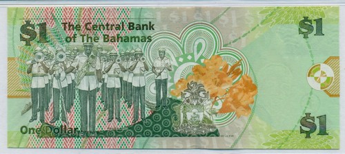 Bahamas 2015 1 dólar de repuesto/billete estrella gema sin circular 66 EPQ PMG - Imagen 4 de 4