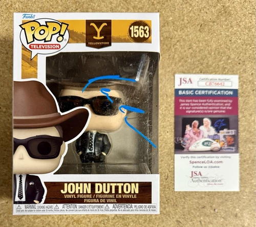 Kevin Costner Signed John Dutton Yellowstone Funko Pop! #1563 With JSA COA