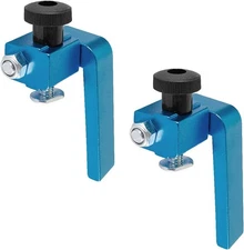 POWERTEC 3" Fence Flip Stop for Table Saw, Miter and stop, 2PK 