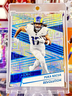 2025 Puka Nacua Teal Levels /499 - Holo Foil Finish - Los Angeles Rams