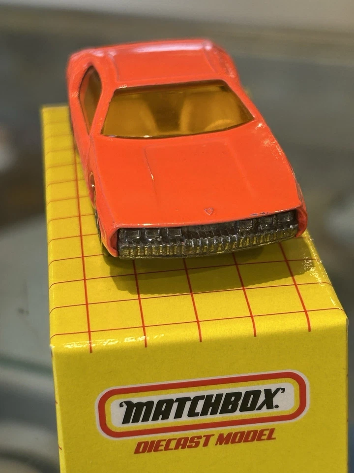MATCHBOX Superfast 1969 Lamborghini Marzal Salmon Pink 1:64 custom box SF20 - Image 2 of 4