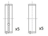 Kurbelwellenlager FAI Autoparts BM1130-STD FüR Mazda GJ GL CX KF KE GH Van BM BN