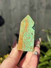 Variscite Druzy Tower Point Crystal Polished Gemstone