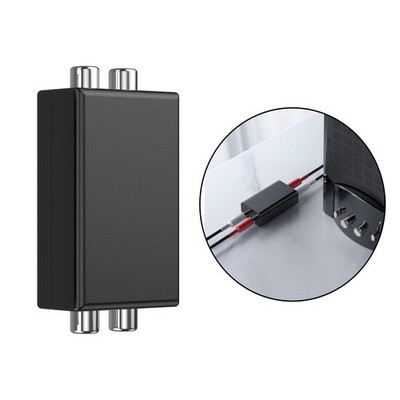 Ground Loop Noise Isolator Denoiser 3,5-mm-Klinken-Rauschfilter AUX für Audio