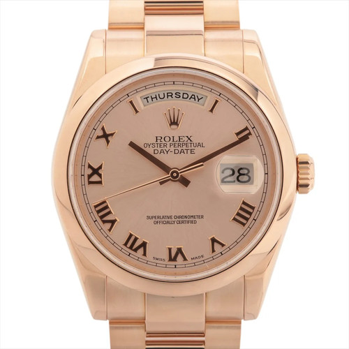 Rolex Day-Date 118205 PG PG AT Pink-Face