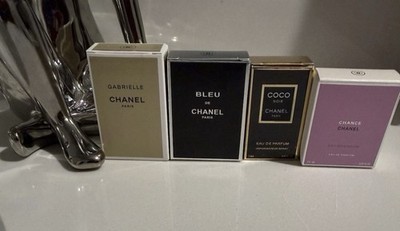 Lot 4Pcs Chanel Chance/ Gabrielle/ Blue/Coco Dabber Mini Perfumes 7.5ML/0.25oz