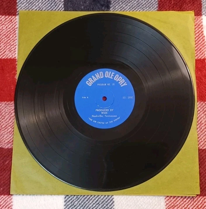Grand Ole Opry Program No. 91 WSM Radio Ft. Bill Monroe Vinyl LP Record HEAR!! Foto 4 de 4