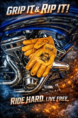 SVAROG MOTORCYCLE BIKER SHANKS GLOVES Harley Davidson, Chopper, bobber riders
