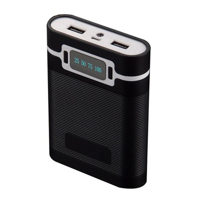 Black/White 2000mAh-12000MAh 4*18650 Battery Power Bank DIY Case Shell Box