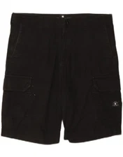 DC Mens Relaxed Fit Cargo Shorts W33 Medium Black Cotton AG08