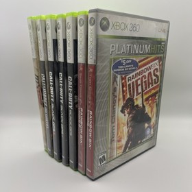 7 Xbox 360 Untested video game lot Microsoft call of duty shooter AS IS, READ
