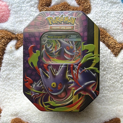 Pokémon TCG Mega Moonlit Tin Mega Gengar/Mega Clefairy 2025 Metal Tin