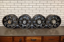 Set Of 4 Mb Stryker 17x8.5 Wheels Blackmachined Face Fits 03-07 H2