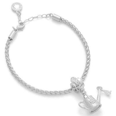 equilibrium Secret Garden Gießkanne Armband versilbert CZ Geschenk verpackt