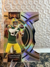 2023 Panini Select - Premier Carrington Valentine #118 Silver Prizm Die-Cut (RC)