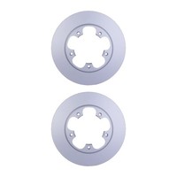 2 Bremsscheiben Voll Ø 122,5 Mm 16 Mm Hella Passend FüR U.A. Ford Transit