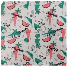 Lot of 12 1 Dozen Hello Summer Watermelon Pineapple 22"x22" Bandana Bandanna